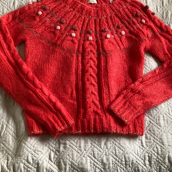 Timo for Anthropology - Coral  Mohair Sweater - Picture 1 of 8